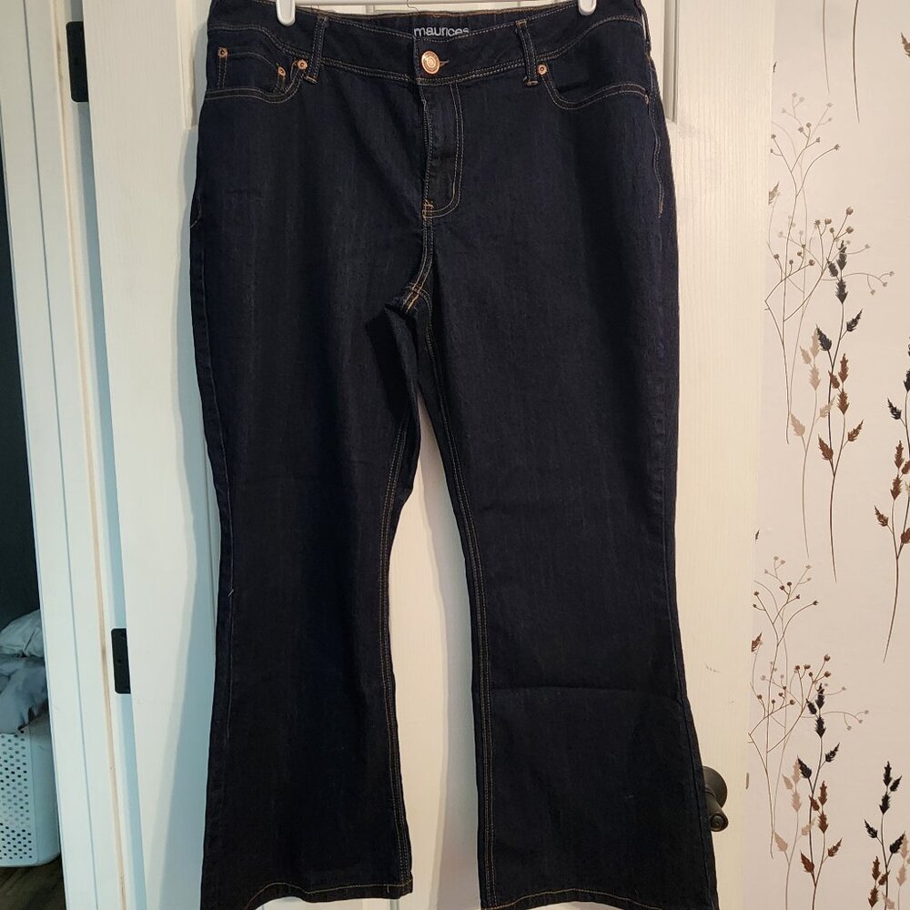 Maurices Dark Blue Boot Cut Jeans